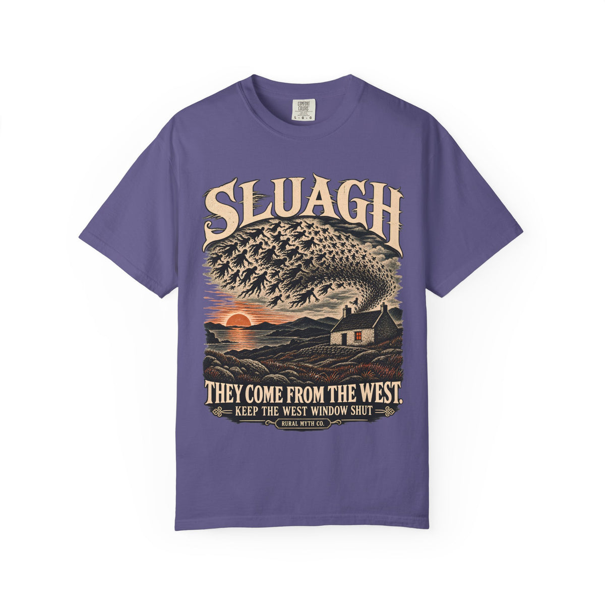 Sluagh From the West T-Shirt in Grape, front view