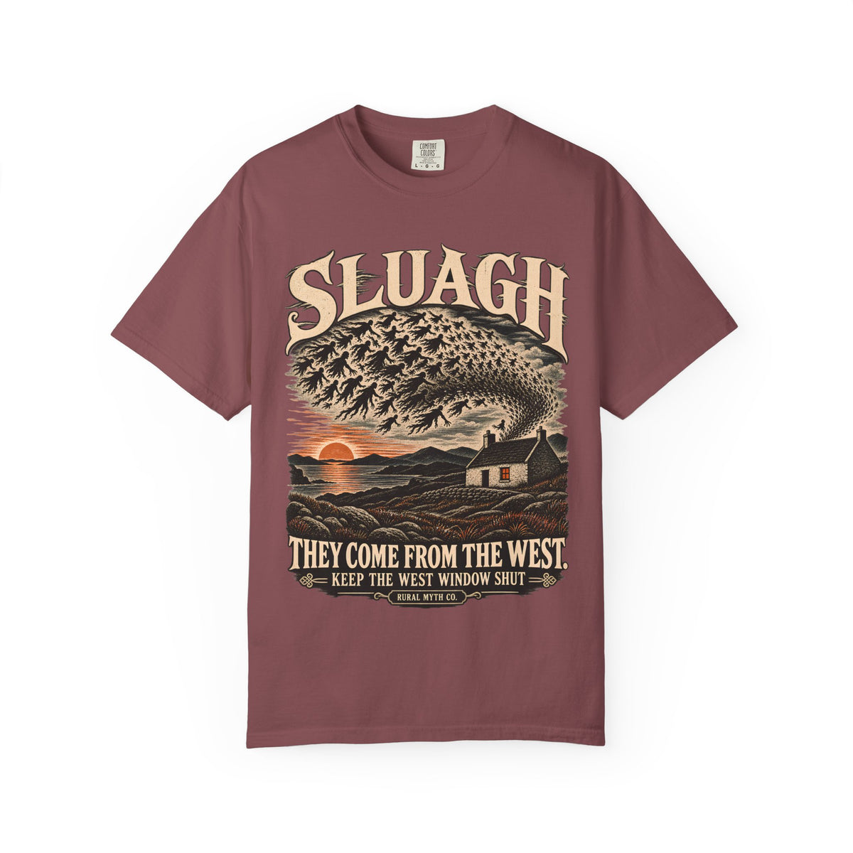 Sluagh From the West T-Shirt in Brick, front view