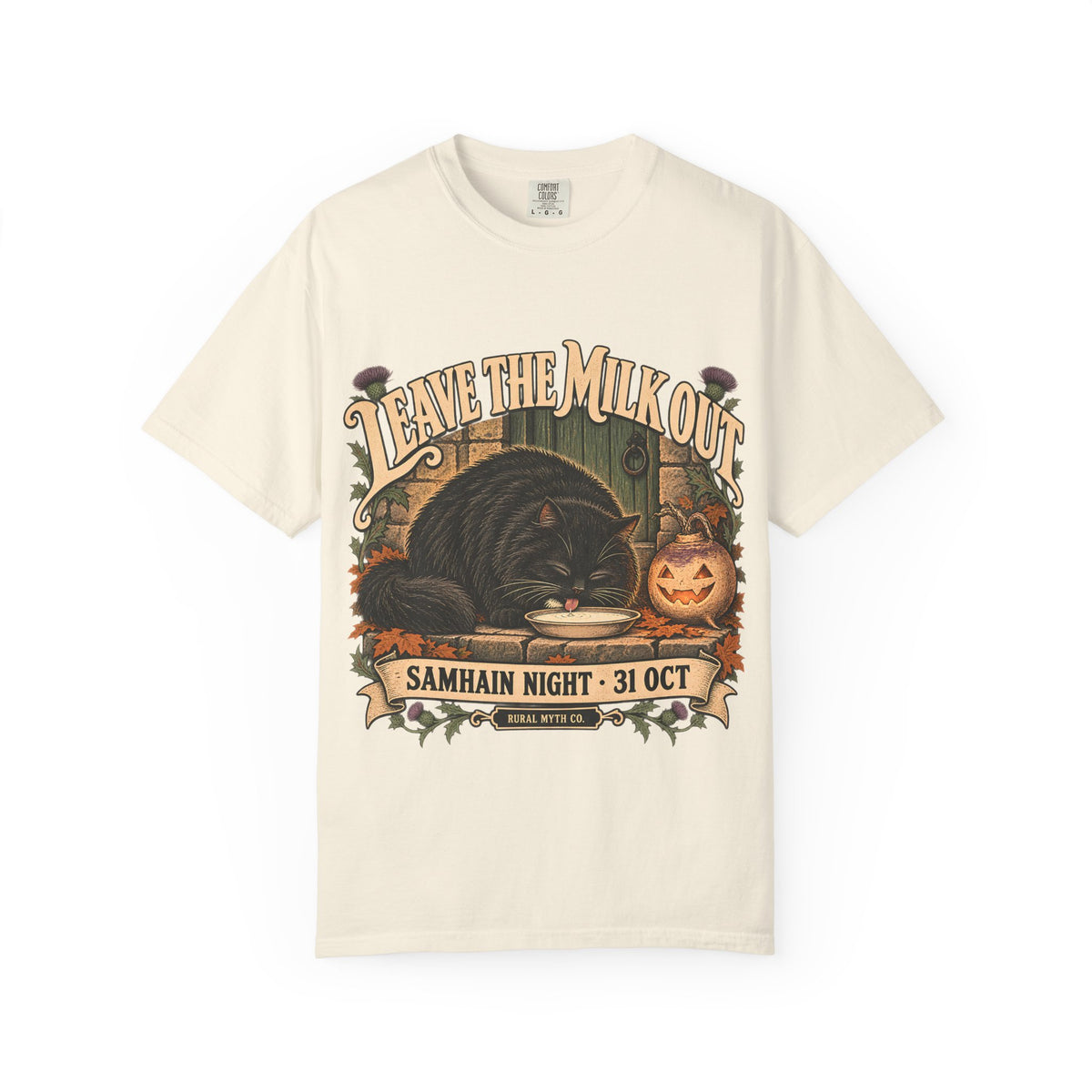 Leave the Milk Out T-Shirt in Ivory, front view