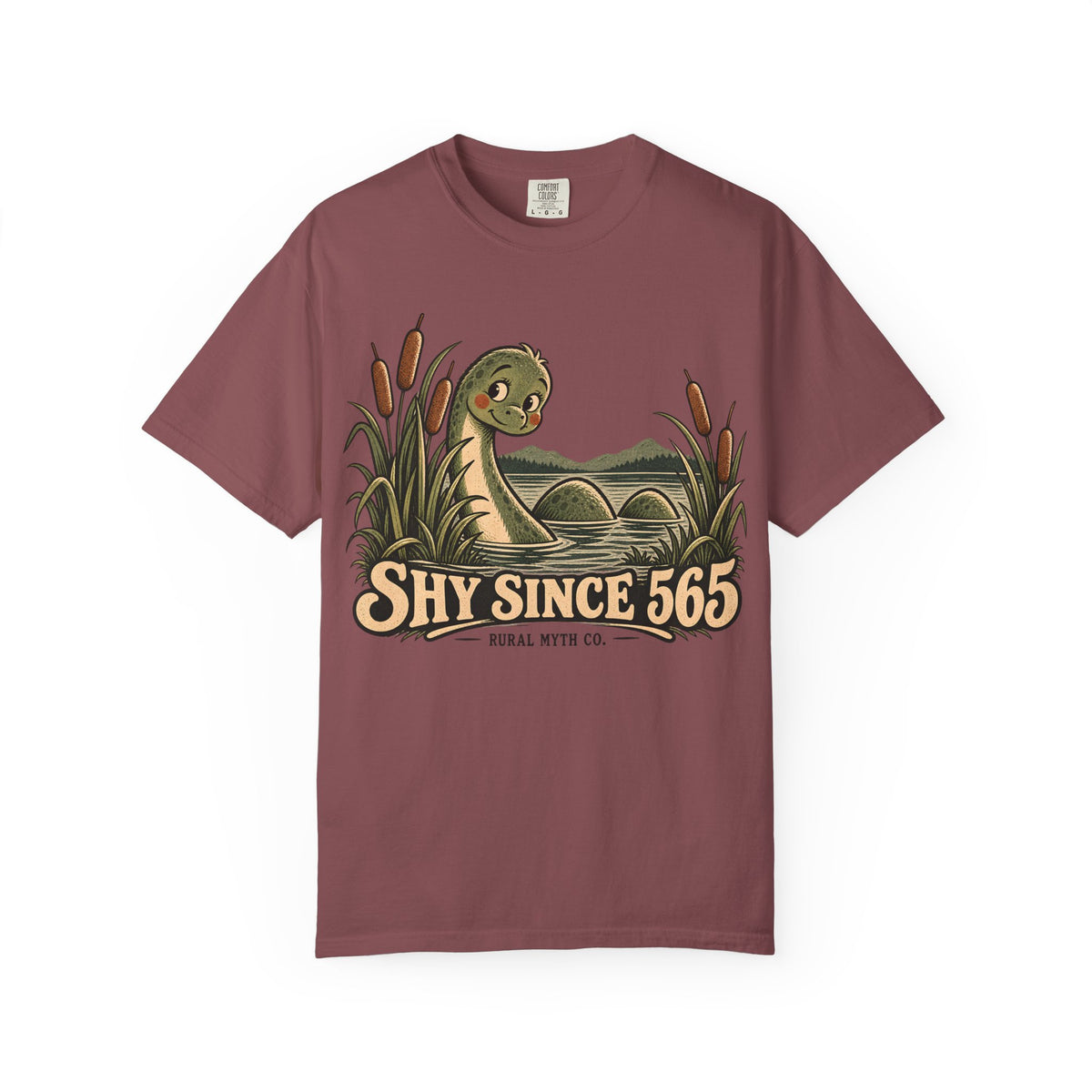 Shy Since 565 Nessie T-Shirt in Brick, front view