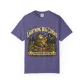 Lightning Bug Census T-Shirt in Grape, front view