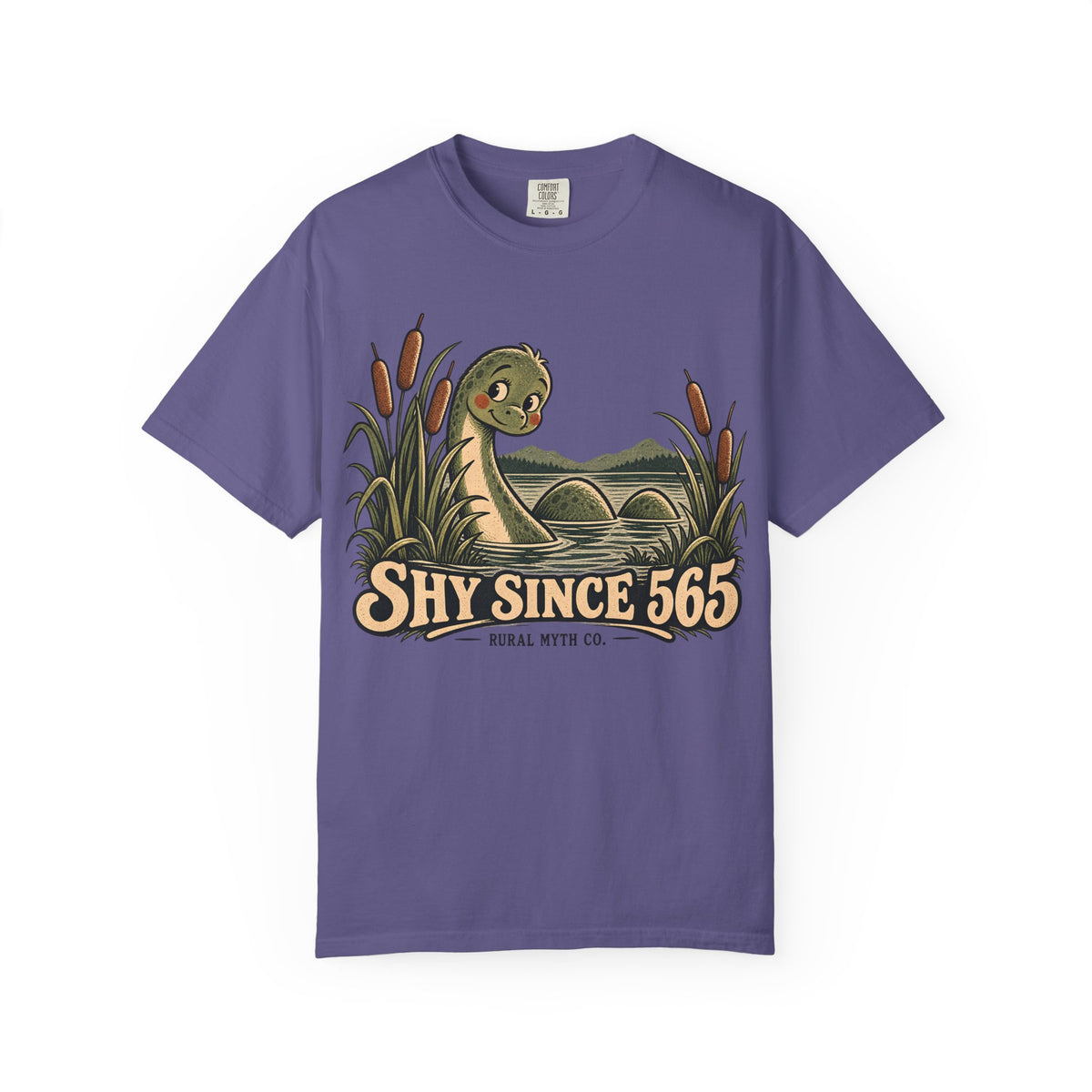 Shy Since 565 Nessie T-Shirt in Grape, front view