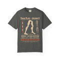 Fresno Nightcrawler Track Plate T-Shirt in Pepper, front view