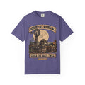 Chupacabra Ranch Windmill T-Shirt in Grape, front view
