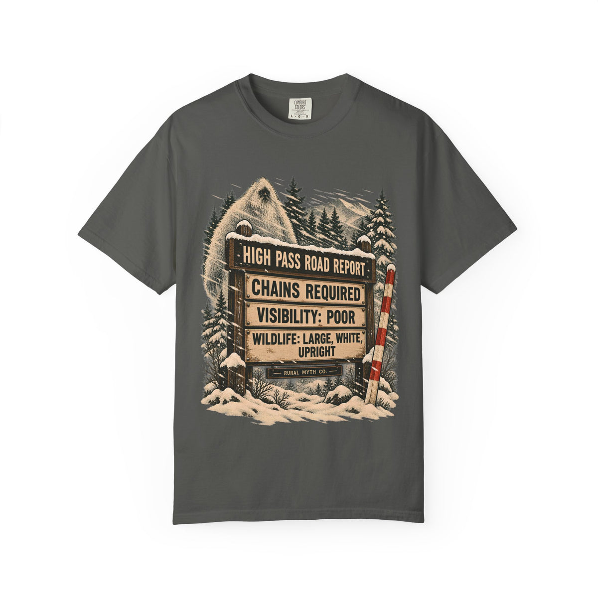 Yeti High Pass Report T-Shirt in Pepper, front view