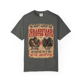 Bigfoot vs Mothman T-Shirt in Pepper, front view