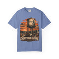 Every Town Has One T-Shirt in Washed Denim, front view