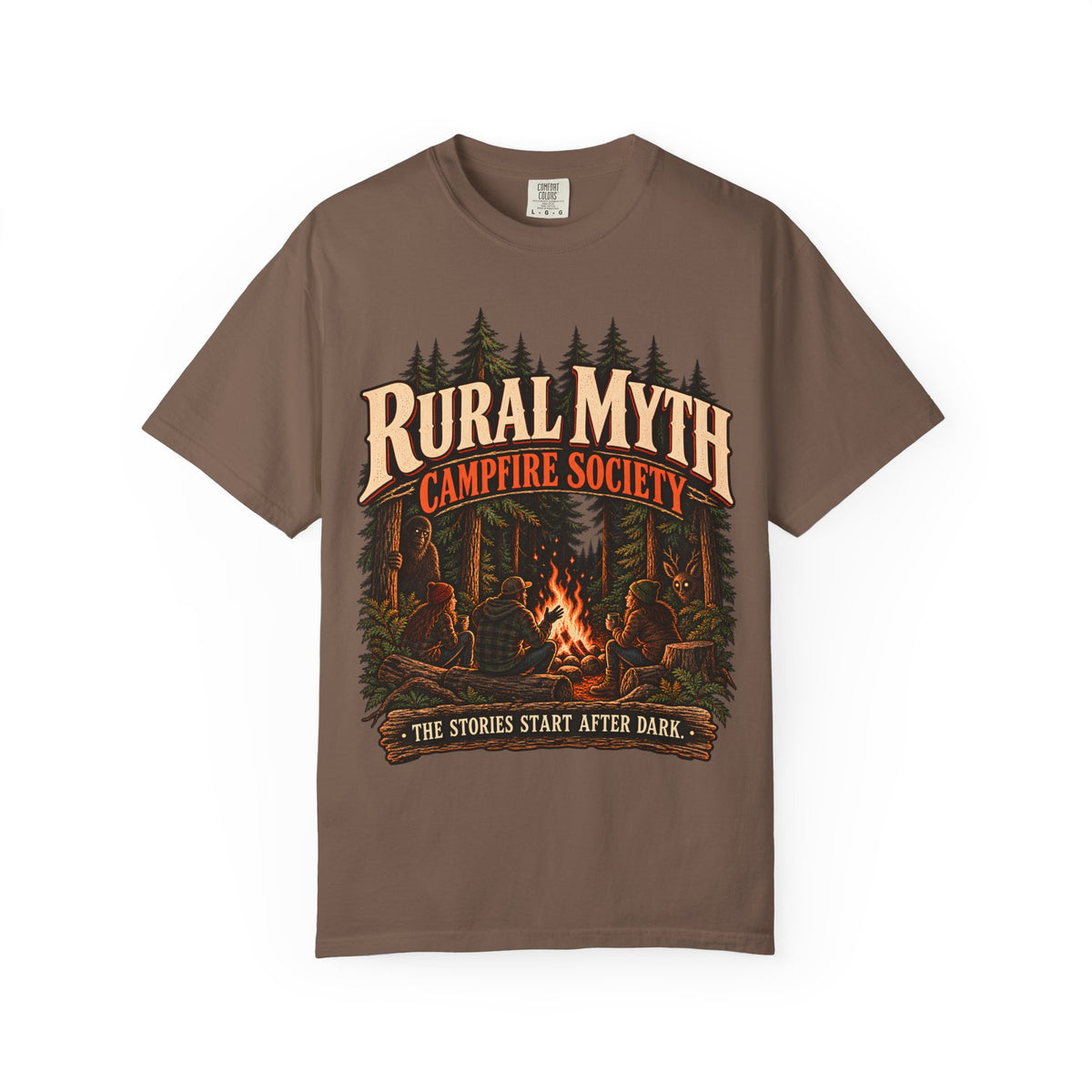 Campfire Witness Society T-Shirt in Espresso, front view