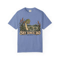 Shy Since 565 Nessie T-Shirt in Washed Denim, front view